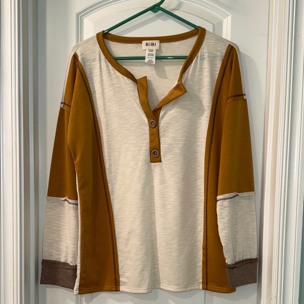 BiBi Colorblock Long Sleeve Top